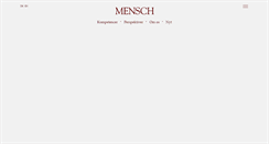 Desktop Screenshot of mensch.dk