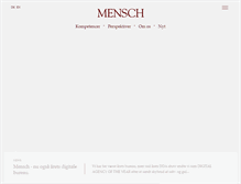 Tablet Screenshot of mensch.dk